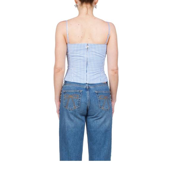 NEW SANDY LIANG women's hotaru top in blue multi - Picture 3 of 3